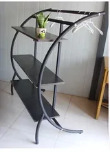Special thick semicircle Iron moon landing aircraft hanger rack c-type display shelf clothing Nakajima glove