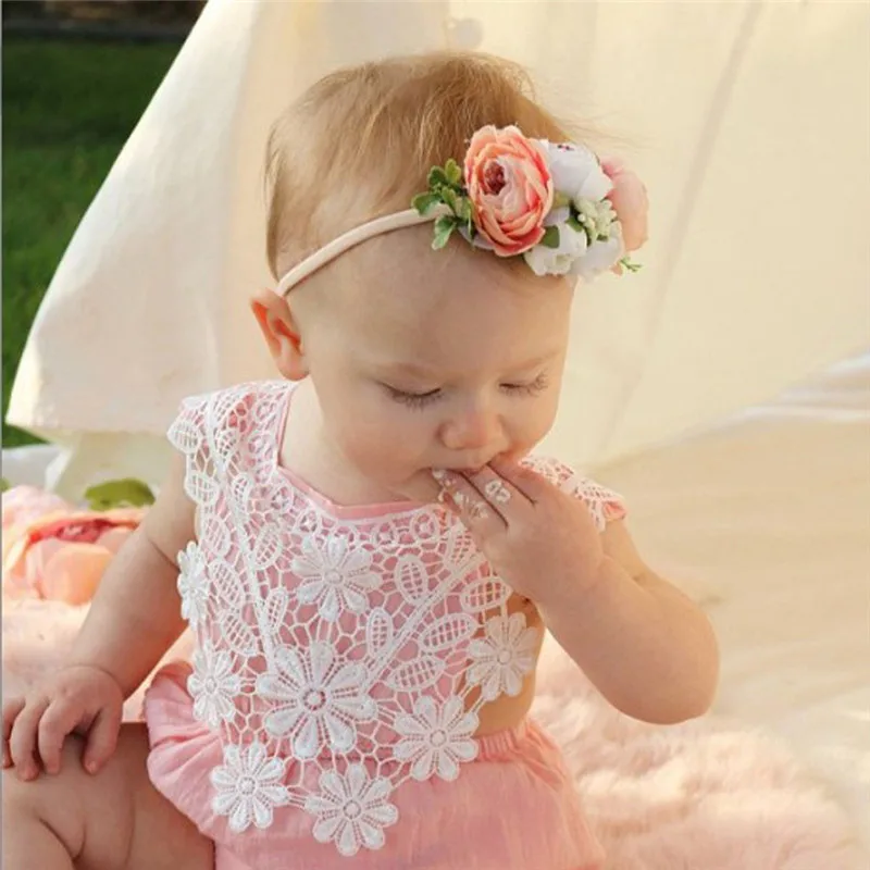

Cotton Sleeveless Baby Outfit Lace Floral Print Girl Bodysuit Summer Newborn Clothes Body Girl Bodi Bebe Day Fury Dropshipping 2