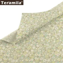 Teramila хлопок саржевая ткань метр Algodon Flroal Дизайн тела DIY шитье платье одежда лоскутное одеяло Beedsheet шторы
