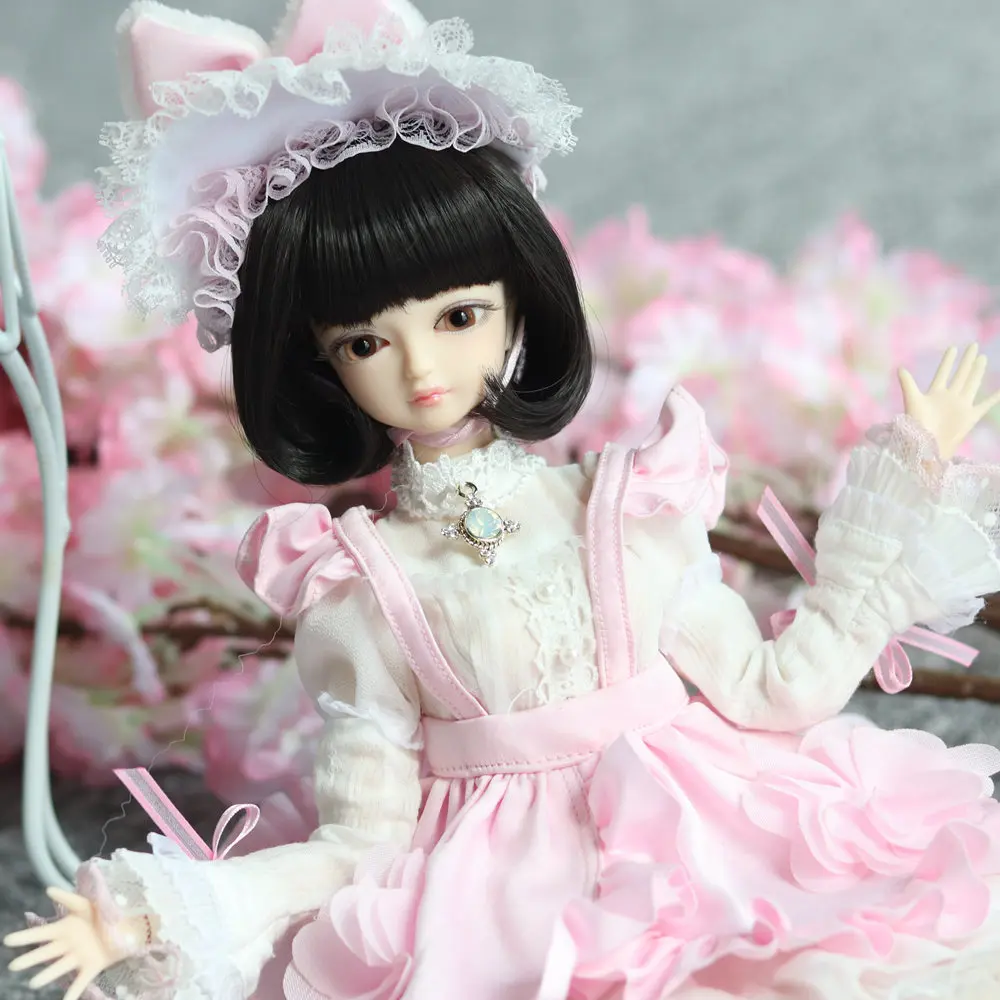 

1/4 BJD Blyth doll No.9 kinds of hair Joint Body With makeup,Including scalp,eyes,clothes SD girls 45CM height