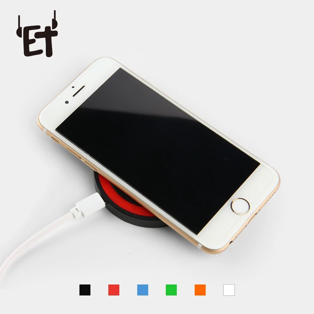 ET Qi Wireless Phone Charger Portable USB Charger Fast Charging Pad for
