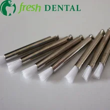 100PCS dental Latch style stick shape flat Prophylaxis brush polishing nylon brush Dentist Prophylaxis nylon brush SL-PB300