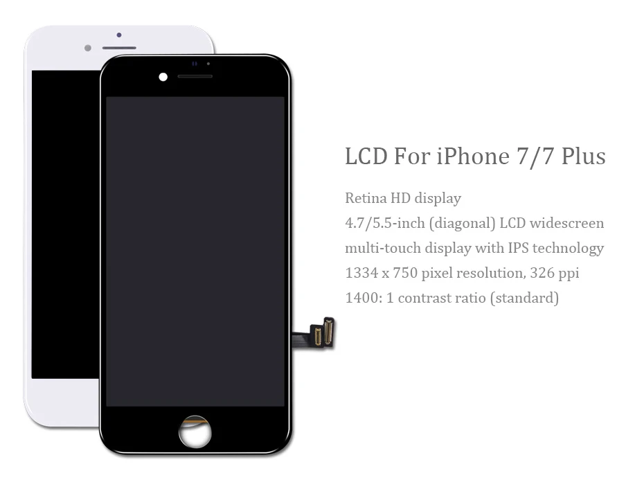 HORUG AAAA качественный ЖК-экран для Apple iPhone 7 Plus экран дисплей сборка Замена ЖК 7 плюс дигитайзер сенсорный экран lcd S