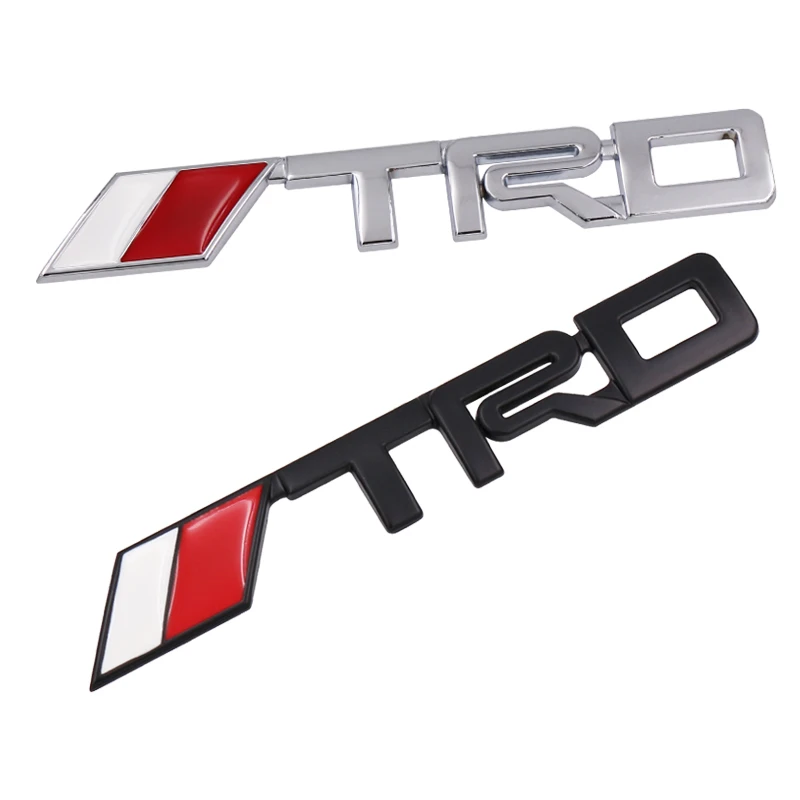 Car styling Black Silver 3D Car TRD Logo Emblem Badge Sticker Metal Decal For Toyota Camry Corolla Yaris Car accessories Car styling Black Silver 3D Car TRD Logo Emblem Badge Sticker Metal Decal For Toyota Camry Corolla Yaris Car accessories