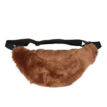 Зимние унисекс для женщин мужчин путешествия пакет молния сумка на ремне нагрудная леди Искусственный мех талии Crossbody s Чехол