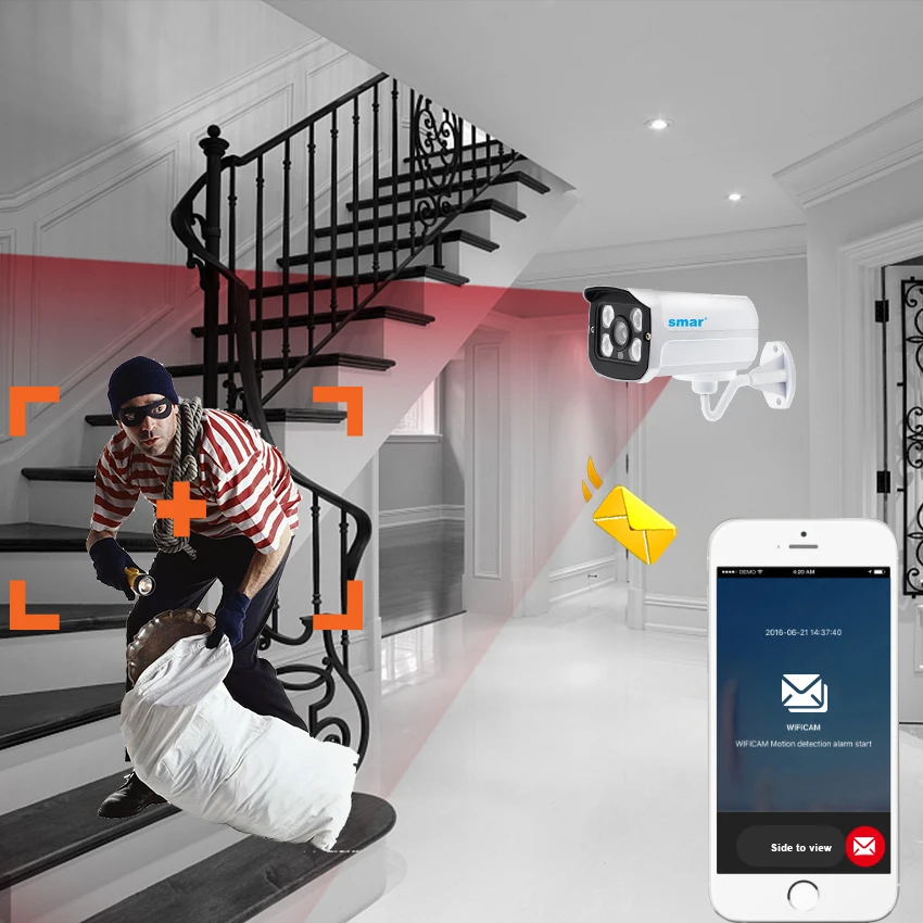  Smar H.265 Surveillance IP Camera 5MP/15FPS 4MP/3MP/25FPS Waterproof Outdoor CCTV Camera With 4PCS  - 32865082052
