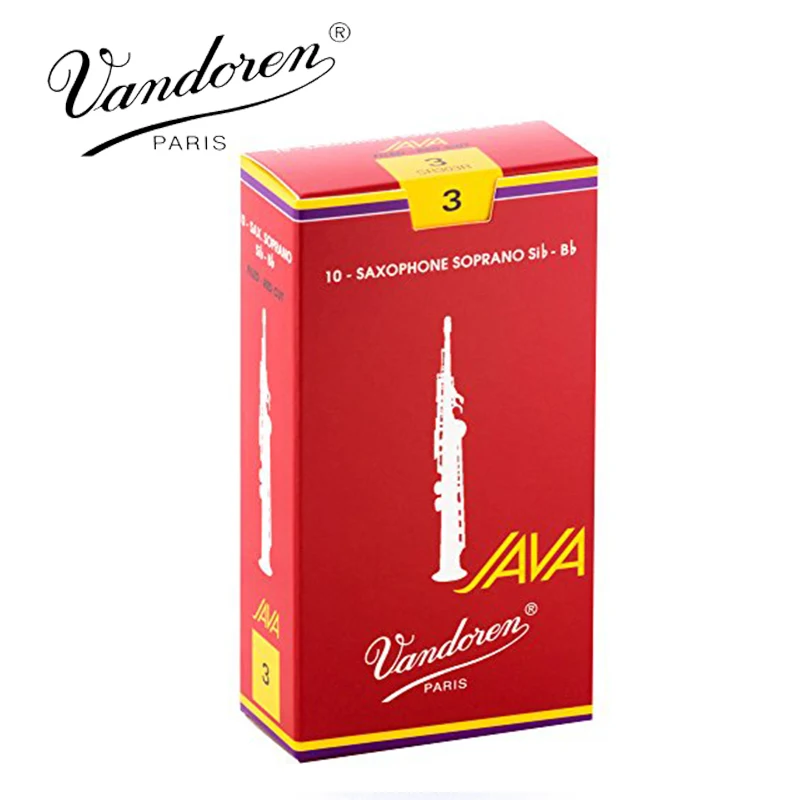 Оригинальный Французский Vandoren JAVA сопрано Sax Red EDS/Bb Сопрано саксофон тростники 2 5 #3