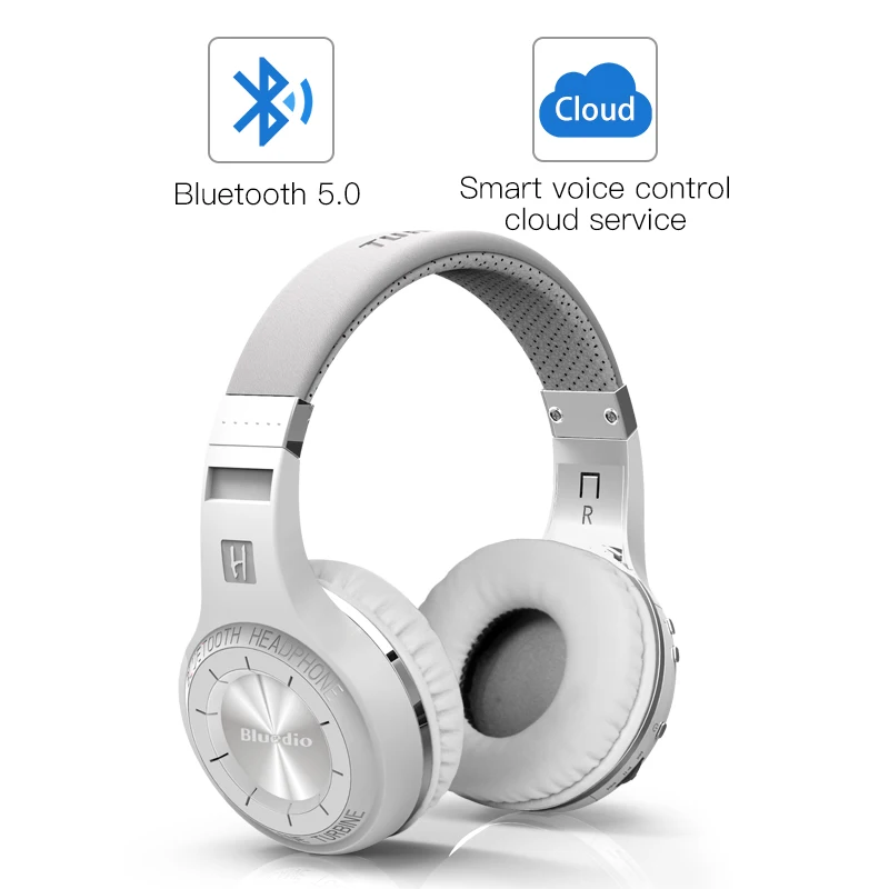 Bluedio HT(съемки тормоз) Bluetooth наушники BT4.1Stereo гарнитура Bluetooth беспроводные наушники для телефонов Музыка - Цвет: Cloud White