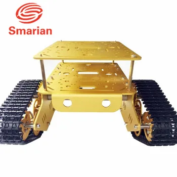 

TD300 Double Crawler yellow Tank Chassis Car Model Arduino Wall-e Robot of Gen Guest Contest
