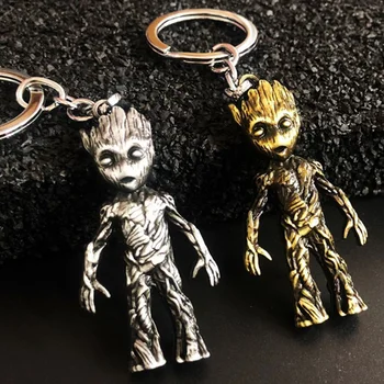 

Avengers Infinity War Groot Metal Auto Keychain Key Ring Pendant Toy Gift for Adult Children