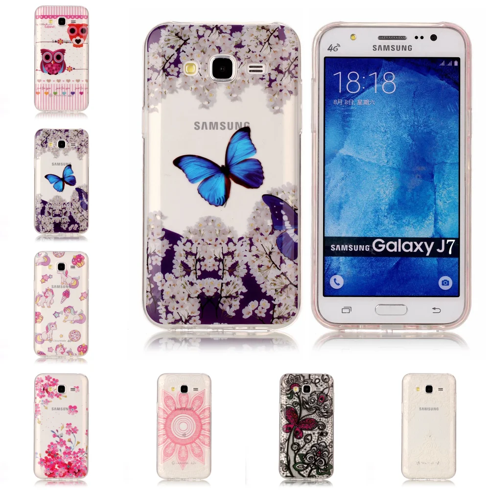 Best Cheap Pretty Thin TPU Transparent Ultra Cover Phone Mobile Etui For Samsung Sumsung Galaxy J7 2015 J 700 J700 |