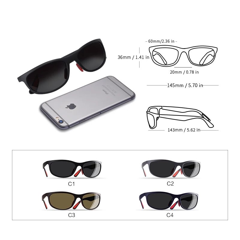 Goede Aofly Brand Design Gepolariseerde Zonnebril Mannen Vrouwen Rijden Mannelijke Zonnebril Vissen Sport Stijl Eyewear Oculos Gafas AF8104