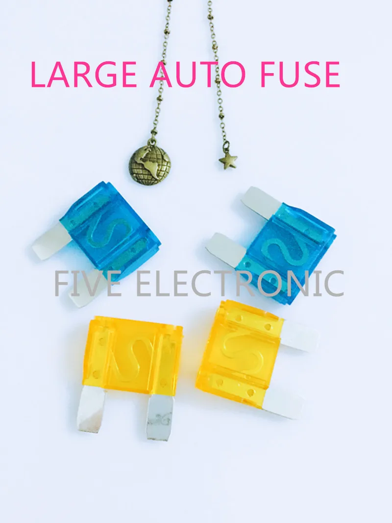 

10pcs/lot, LARGE AUTO FUSE 5A-40A/32V,CAR FUSES, Auto blade fuse