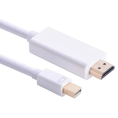 6 футов 1,8 м Высокое качество Thunderbolt мини дисплей порт Дисплей порт Адаптер DP к HDMI кабель для Apple Mac Macbook Pro Air - Цвет: White