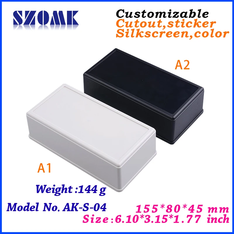

abs switch electronic project box for diy case (4pcs) 155*80*45mm high quality abs plastic enclosure project box electronic case
