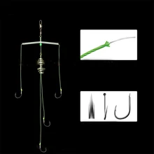 Крючки для ловли карпа крючок для наживки крючок из углеродистой стали рыболовные крючки, рыболовные снасти набор инструментов с PE Line#9-15