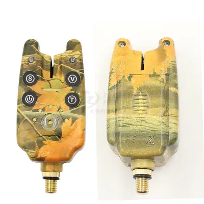 

Fishing Bite Alarm with 2 LEDs Blue Light Adjustable Tone Volume Sensitivity Sound Fish Bite Alarm Waterproof Fishing Tool