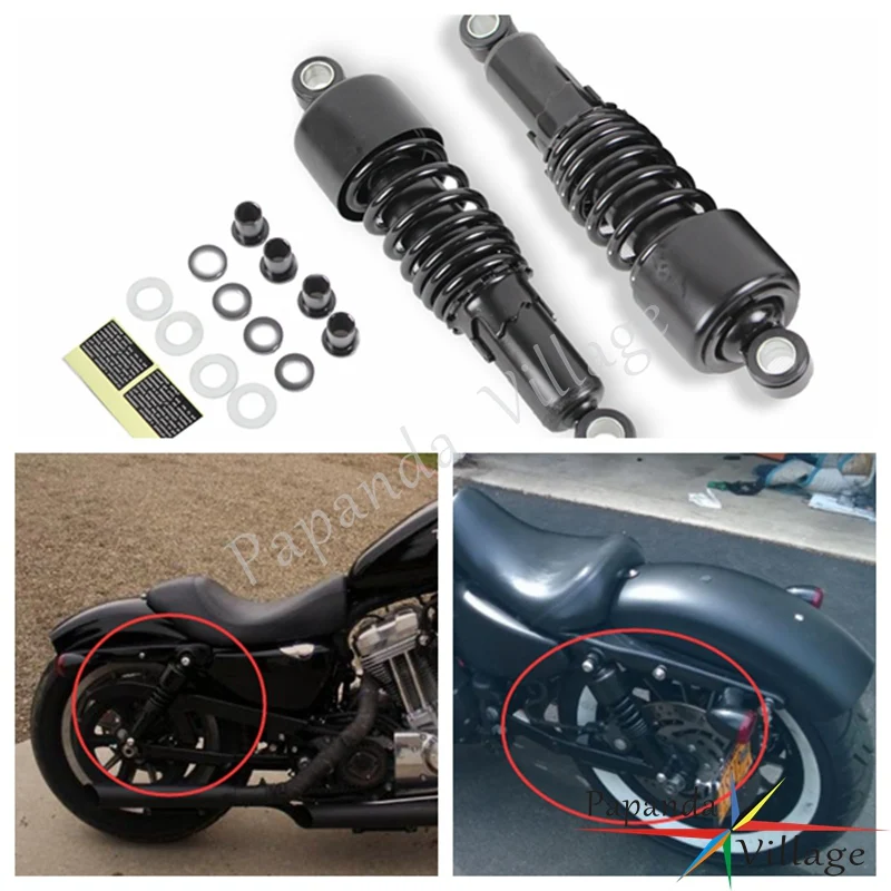 

Papanda Steel Black 49mm Shock Absorbers Fork Springs Lowering Kit for 2006-2017 Dyna FXD Low Rider Super Glide