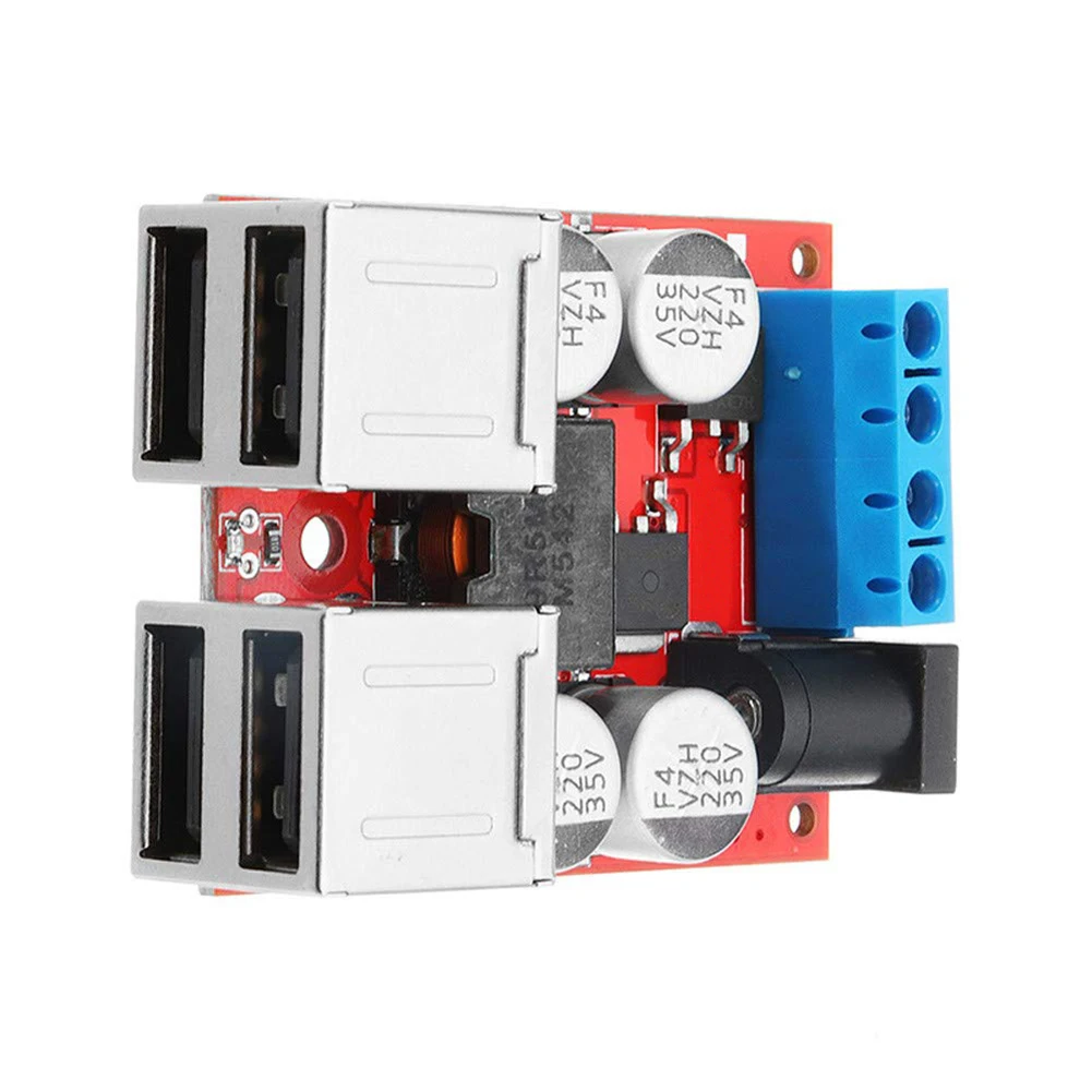 Дропшиппинг DC 8 V 35 до 5V 8A понижающий модуль питания 4 портовый USB телефон