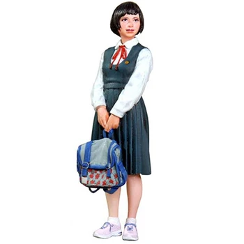 

1/20 Resin Figure Model R168 for Girls of Japanese with School Bags