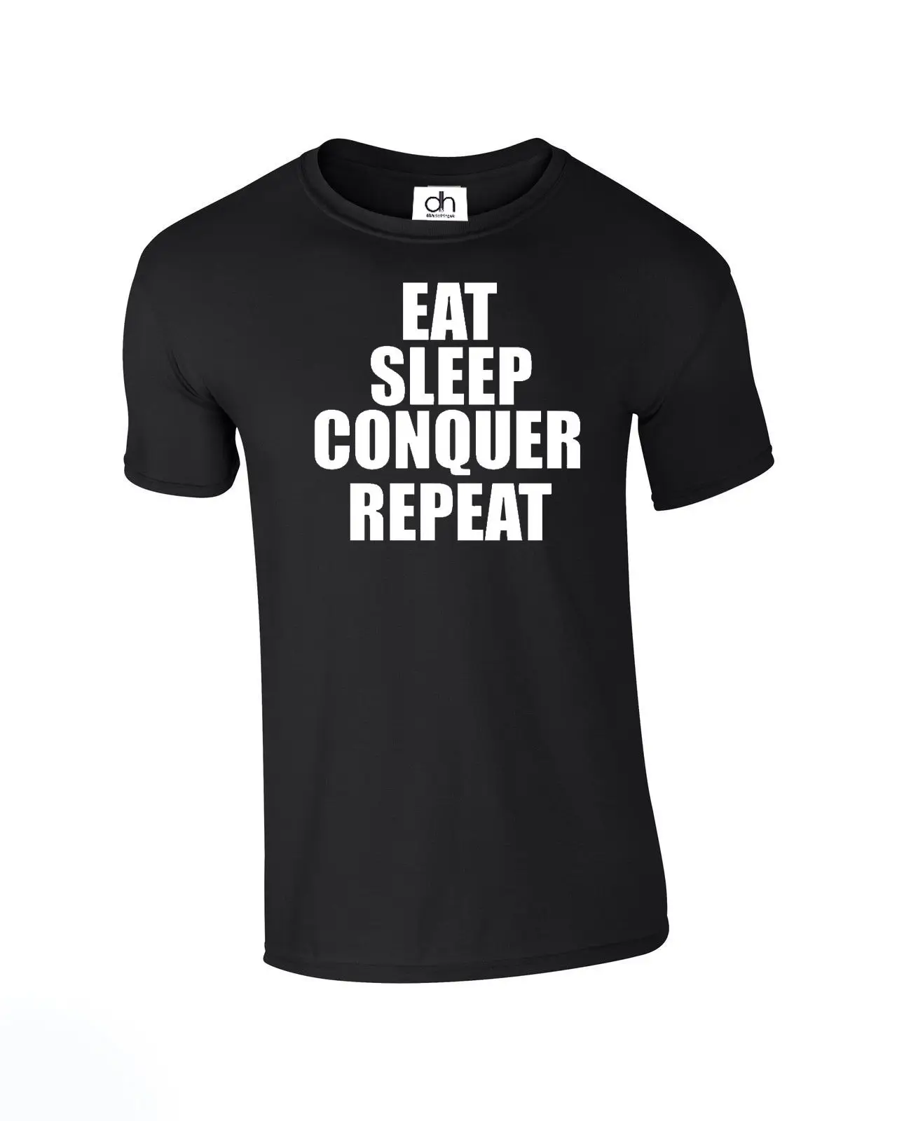 Eat Sleep Conquer Repeat wrestler футболка Brock Lesnar подарок (CONQUER футболка) новые футболки