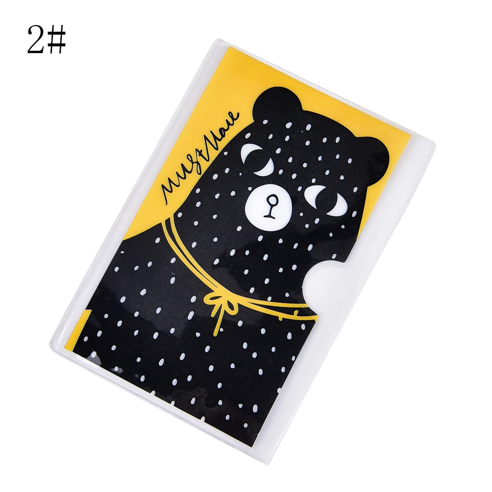 

PVC Transparent Credit Card Holder Women Bag Transport Bus Car Card Business Credit Card Cover Case