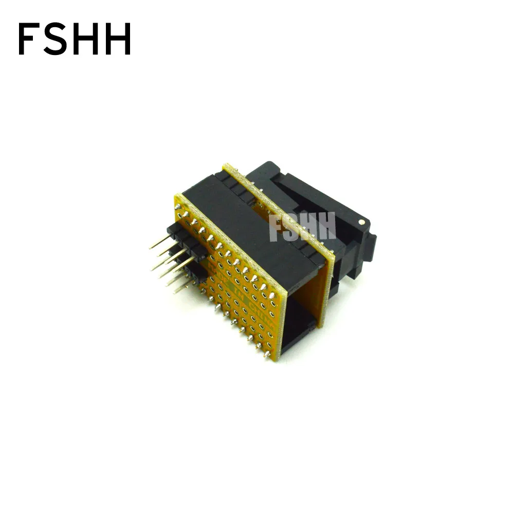QFN8 to DIP8 Programmer Adapter WSON8 DFN8 MLF8 to DIP8 socket for 25xxx 6x8mm Pitch=1.27mm QFN8 to DIP8 Programmer Adapter WSON8 DFN8 MLF8 to DIP8 socket for 25xxx 6x8mm Pitch=1.27mm