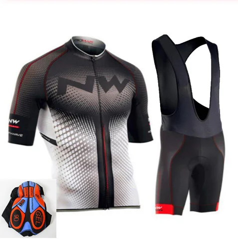 Northwave NW Мужская одежда для велоспорта с коротким рукавом трикотажные наборы Летний Триатлон Skinsuit Быстросохнущий дышащий анти-УФ - Цвет: Cycling set