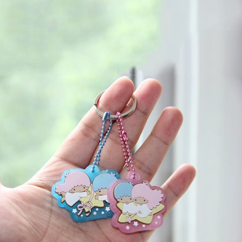 

1 Pc Kawaii Little Twin Stars Anpanman Pudding Dog Kanahei Gudetama Egg Keychain Key Met Key Cover Figure Toy