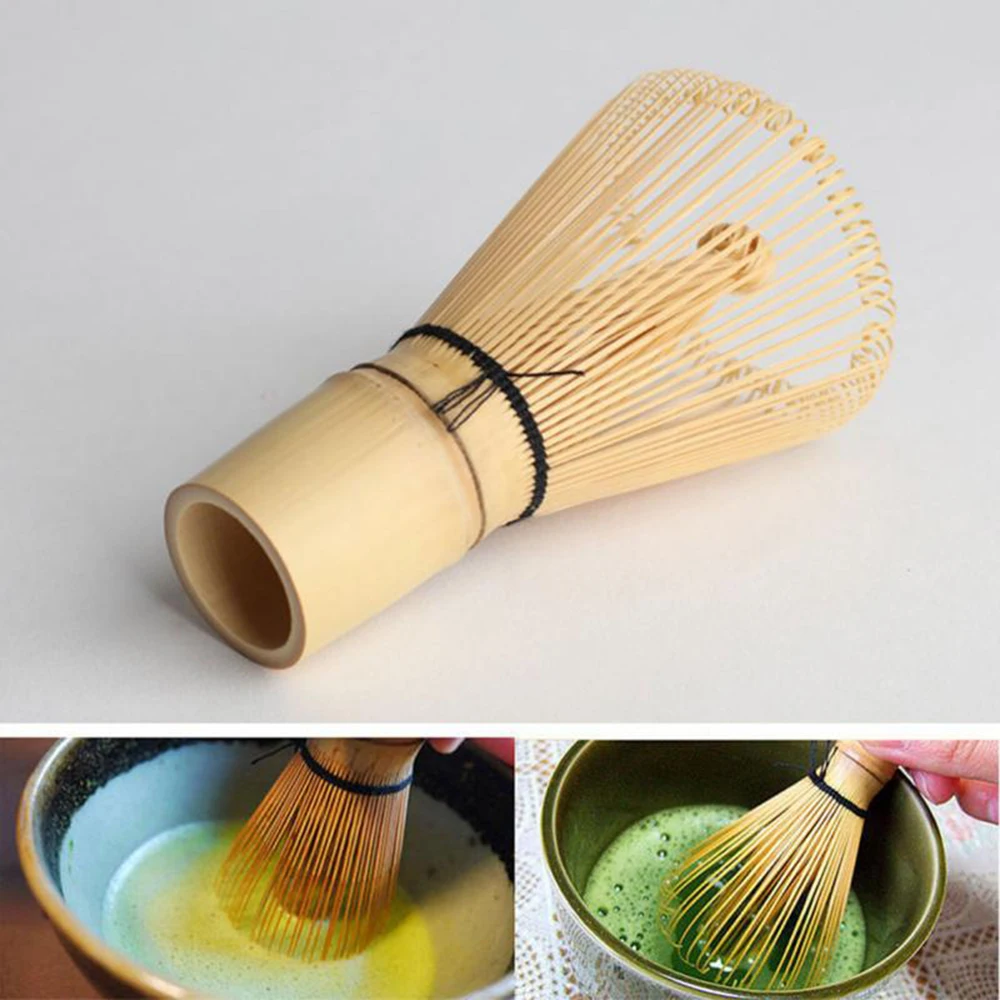 

New Bamboo Japanese Style Powder Whisk Green Tea Handmaking Preparing Matcha Brush Portable Kitchen Tool