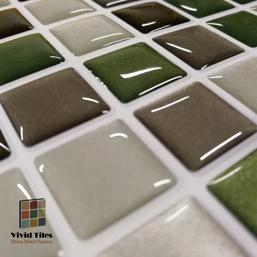Vivid tiles 3D Виниловые обои водостойкие пилинг и палочка мозаика настенная плитка