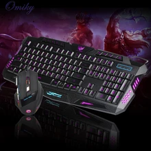 LED Gaming Wired 2.4G keyboard And 5500DPI Mouse Set to Computer Multimedia Gamer Sep27