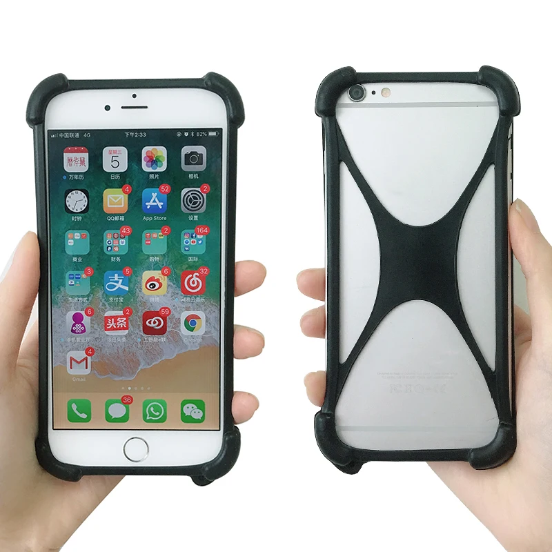 Универсальный чехол-бампер для телефона iPhone Xs XR 8 X мягкий эластичный силиконовый чехол для samsung huawei Xiaomi Размер 4 ''-6,5'' чехол для телефона