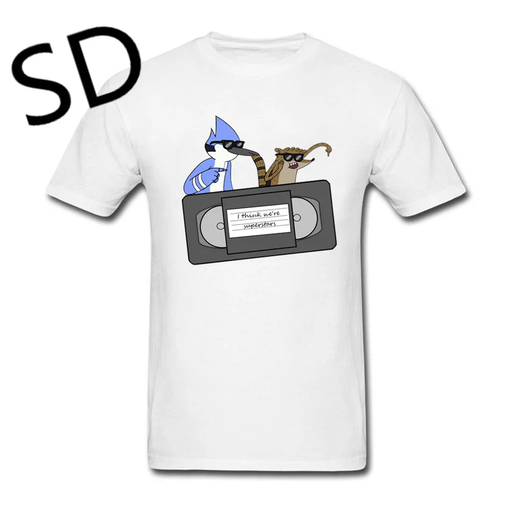 Dropshipping Vcr T Shirt Regular Show Mordecai Rigby T Shirt Men Tv Camisetas Hombre Funny Tee Shirt Homme Summer Top Buy At The Price Of 7 49 In Aliexpress Com Imall Com