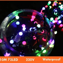 Водонепроницаемое Наружное освещение 10 м 72led белый/синий/теплый белый/Светодиодная лента RGB огни Рождественские новогодние украшения