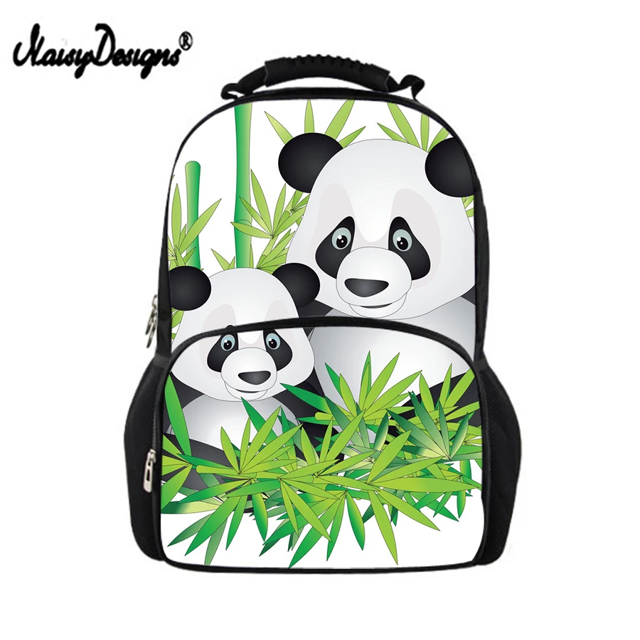 #*Cheap Noisydesigns Cartoon Panda Pattern Backpack Schoolbag Children Kindergarten Bags Kid Mochila Infantil Big For Boy Girl Book Bag