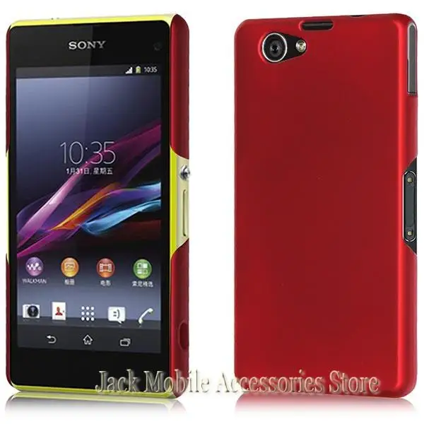 Новый жесткий прорезиненный чехол для телефона Sony Xperia Z1 mini Compact D5503 высокое