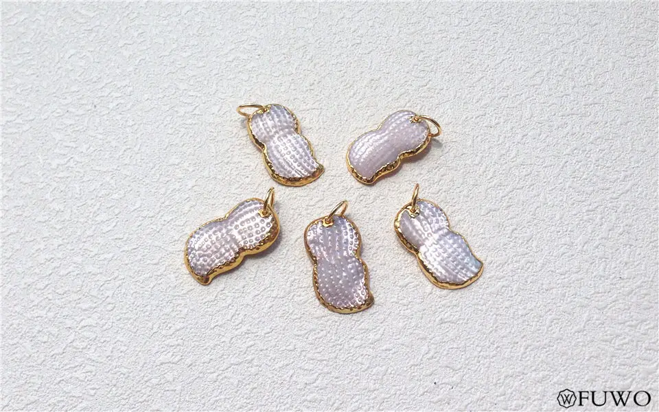 Peanut Shaped Shell Pendant 7