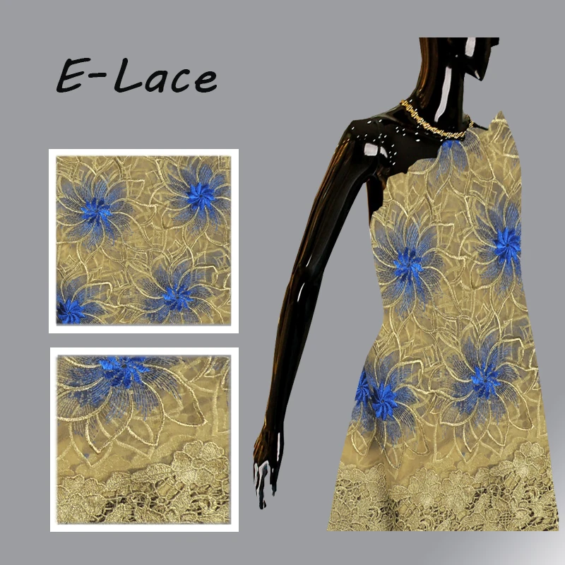 Wholesale Fashion Cord Lace Material Design Aso Oke Nigerian Tulle Fabric For Women font b Wedding