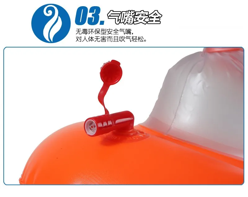 Уплотненные двойные подушки безопасности плавающие поплавки оборудование для бассейна, погружаемый в воду спасательный шар взрослые сумки ПВХ надувной плавательный круг