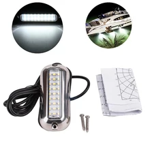 50 Вт 12 В нержавеющая сталь 27LED синий подводный Понтон Лодка Корабль яхты транца Водонепроницаемые огни