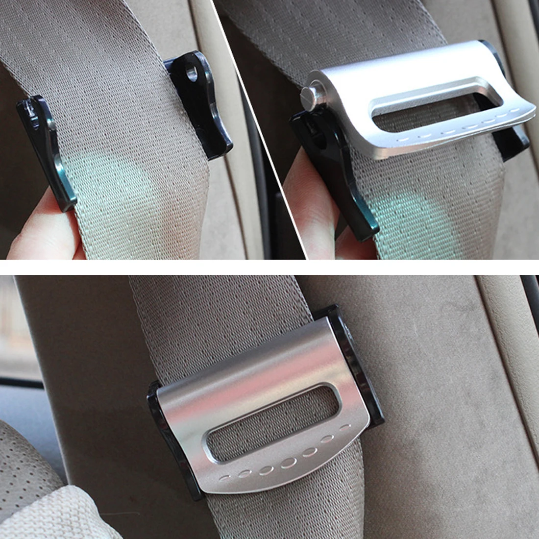 Dewtreetali Hot Sale 2pcs 58*40*16mm Car Safety Belt Clips Seat Belt