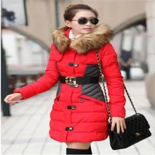 Женское популярное новое пальто с длинным разрезом большого размера корейский куртка с капюшоном толстый цвет тонкий хлопок ватник