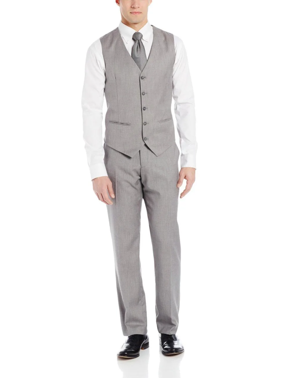 Handsome Slim Fit Gray Business Mens Vest Groomsman Vest Formal Occasion Vest Wedding/Prom/Dinner Waistcoat Casual Vest Handsome Slim Fit Gray Business Mens Vest Groomsman Vest Formal Occasion Vest Wedding/Prom/Dinner Waistcoat Casual Vest