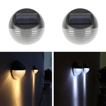 

Solar Power Light Sensor 6 LED Wall Light Garden Fence Waterproof Light LED Garden Porch Light