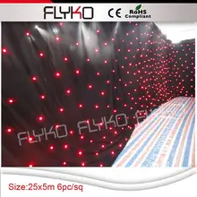 25 м* 5 м с подставкой сценическое осветительное оборудование, Светодиодная звезда ткань Горячая