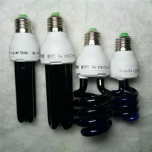 E27 20/40w espiral enegy economia uv ultravioleta fluorescente preto luz cfl lâmpada lâmpadas violetas para o efeito da mostra da fase inicial