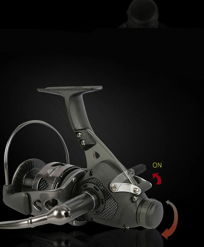 Carretel de Pesca Fio da Bobina Okuma Carpa Duplo Freio Spinning Reel Trio-bf30 - 40 55 65 Alta Resistência Velocidade Rápida Linha Enrolador Spooler 9bb 9 Esporte e Lazer