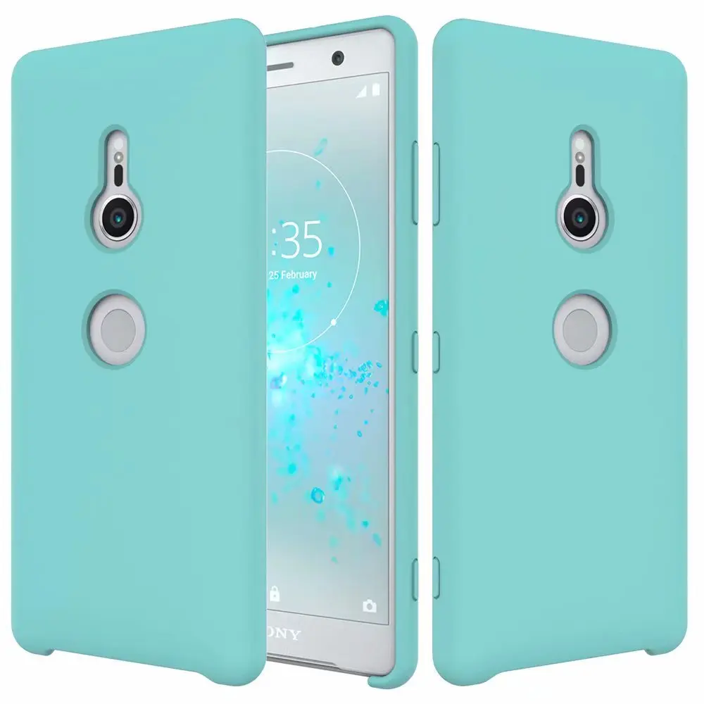 

For Sony Xperia XZ3 case luxury liquid silicone Skin comfortable protective Back cover case for sony xz3 phone shell housing