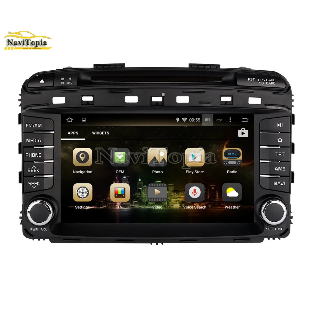 Flash Deal NAVITOPIA 8inch 4G RAM 64G ROM PX6 Six Core Android 9.0 Car DVD Multimedia Player GPS Navigation for Kia Sorento 2015 2016 2017- 9